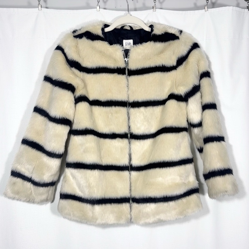Gap Kids Faux Fur Zip Up Jacket